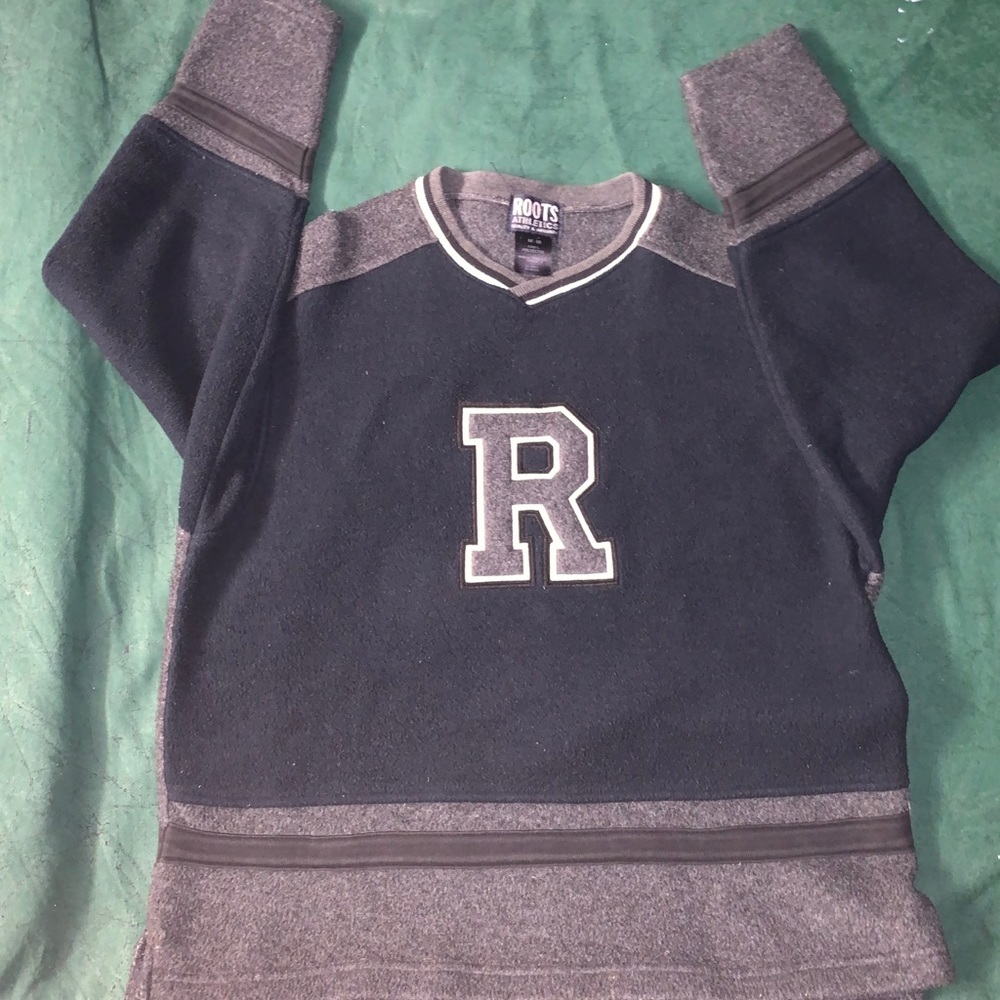 Roots V Neck Fleece Sweater